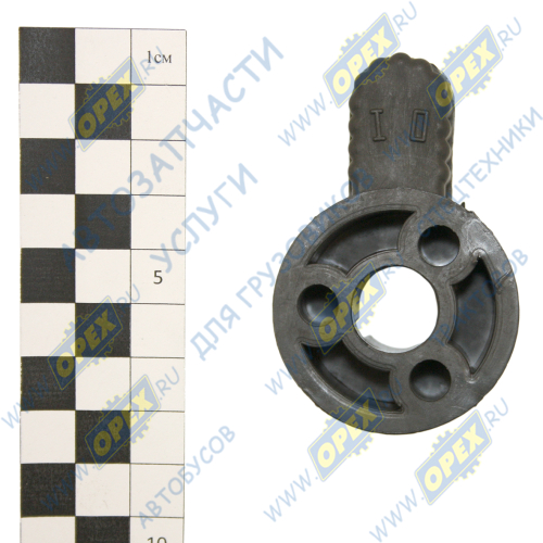 412-1703015 Переключатель ПВХ ф16х45 L=71 h=27; внутр.шлиц=3 крана делителя, флажок КАМАЗ н/обр. ГК Ростар1